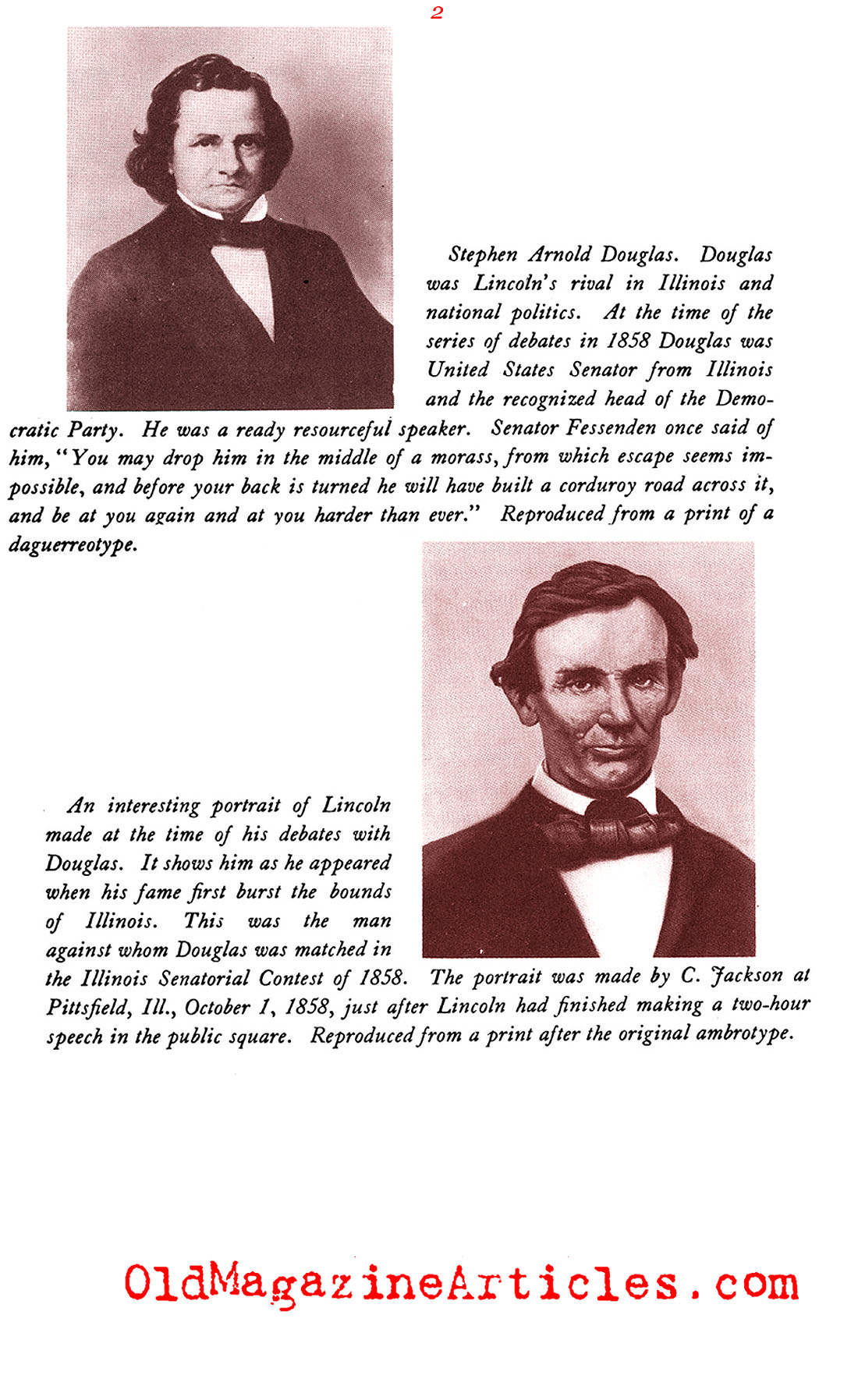 Traveling to the Lincoln - Douglas Debate (National Park Service, 1956)
